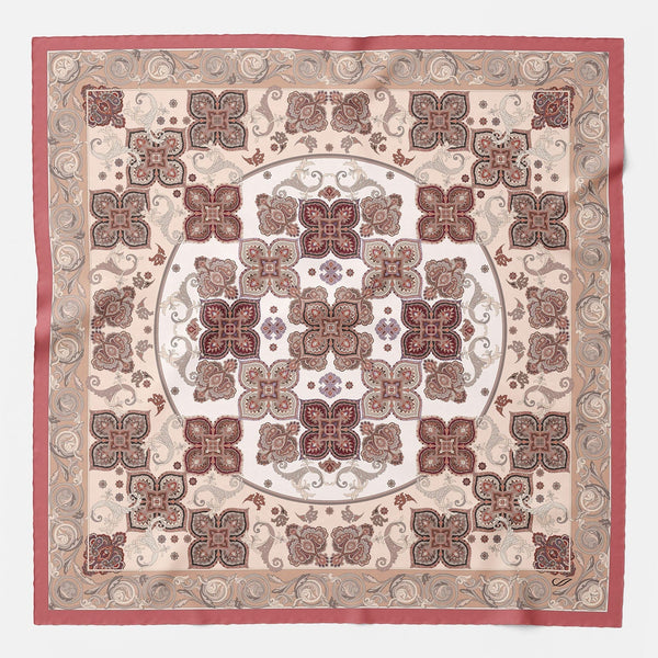 Pink Modal Cashmere Square Scarf