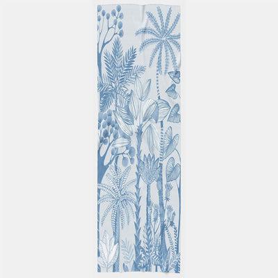 Blue Modal Cotton Silk Square Scarf