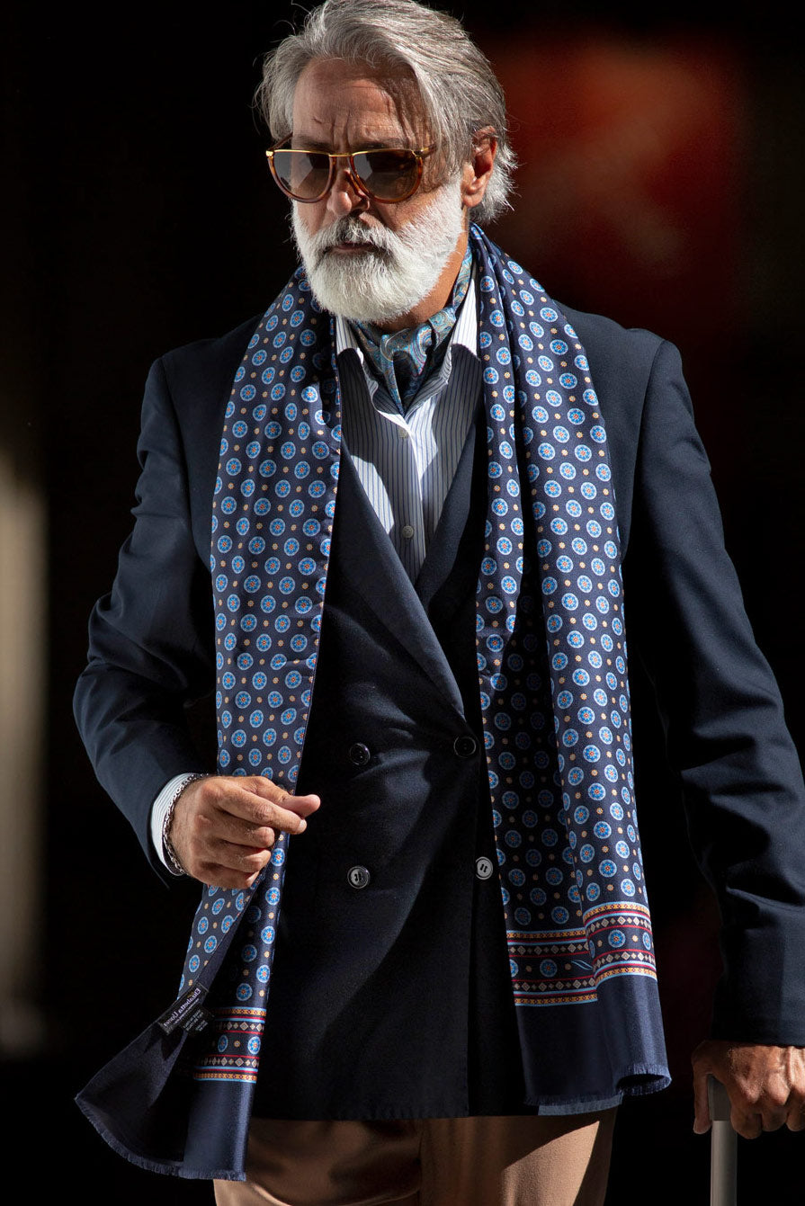 best wool backed silk scarves for men