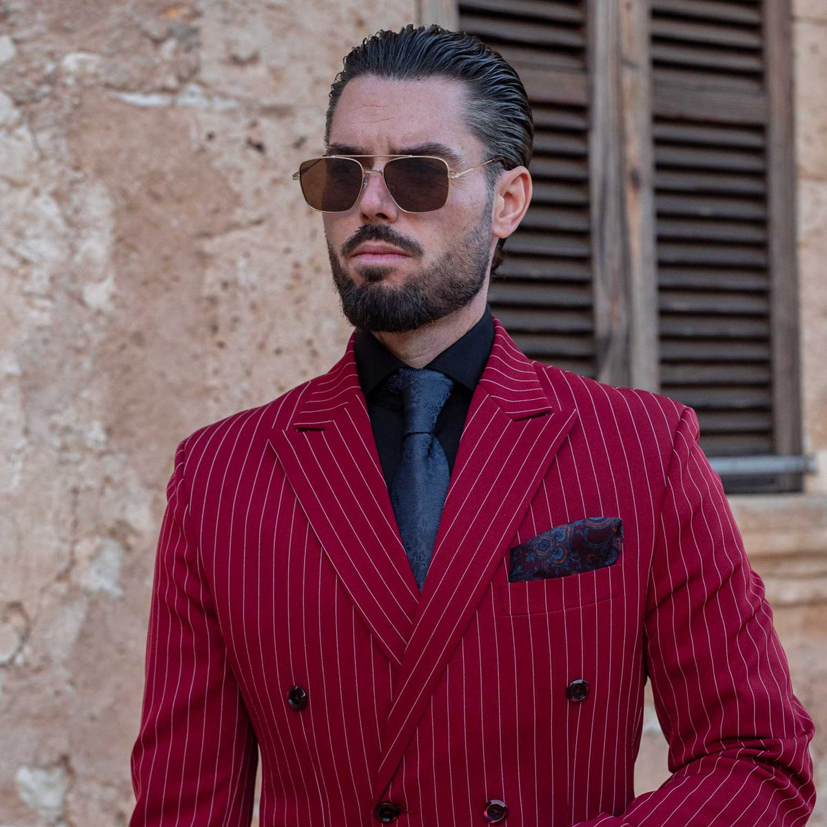 Men's luxury Italian designer handmade silk tie