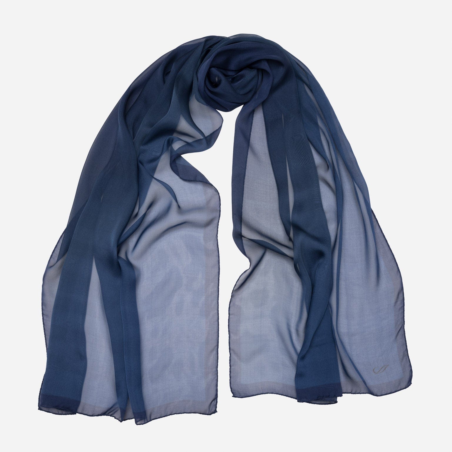 Elizabetta Sophia Silk Scarf Shawl for Women Navy