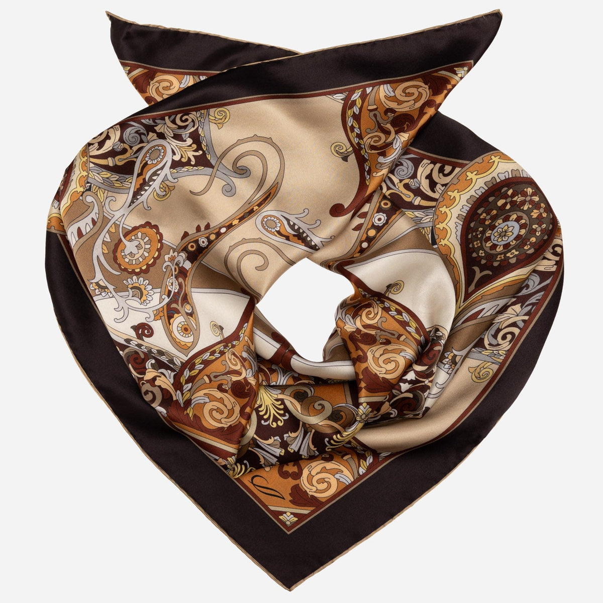 Women&#39;s Neutrals Silk Square Scarf