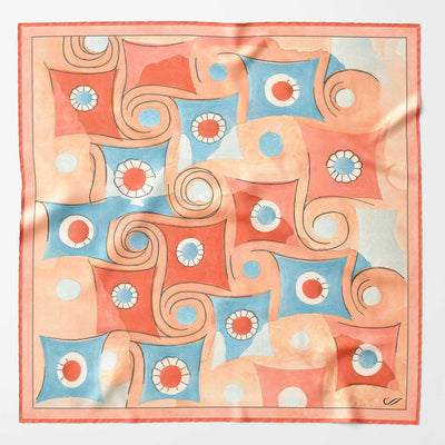 Orange Luxury Silk Italian Pocket Square