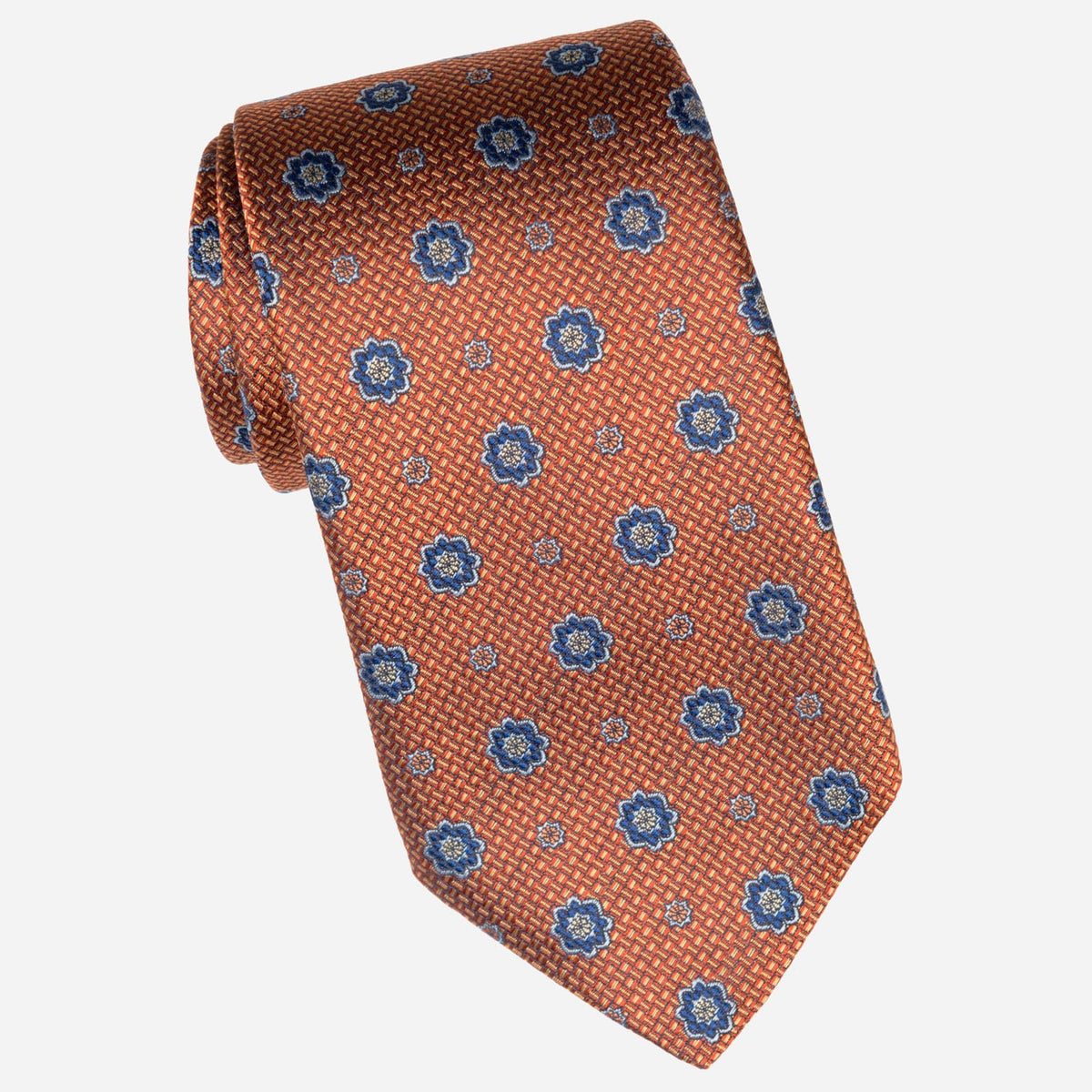 Orange Handmade Italian Silk Tie
