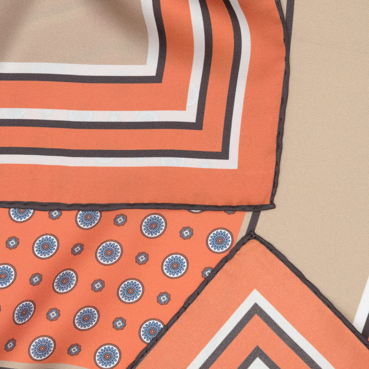 Tangerine Italian Silk Neckerchief
