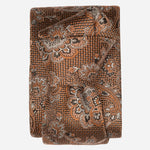 Italian Designer Salmon Silk Paisley Tie