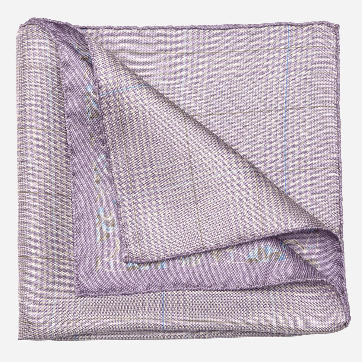 Best designer double sided large silk pocket square