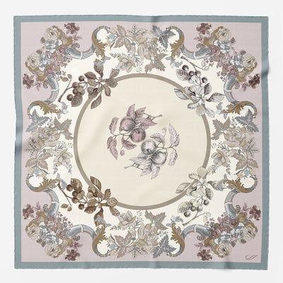 Pink & Blue Modal Cashemere Square Scarf