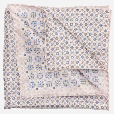 Double Sided Pink Silk Pocket Square