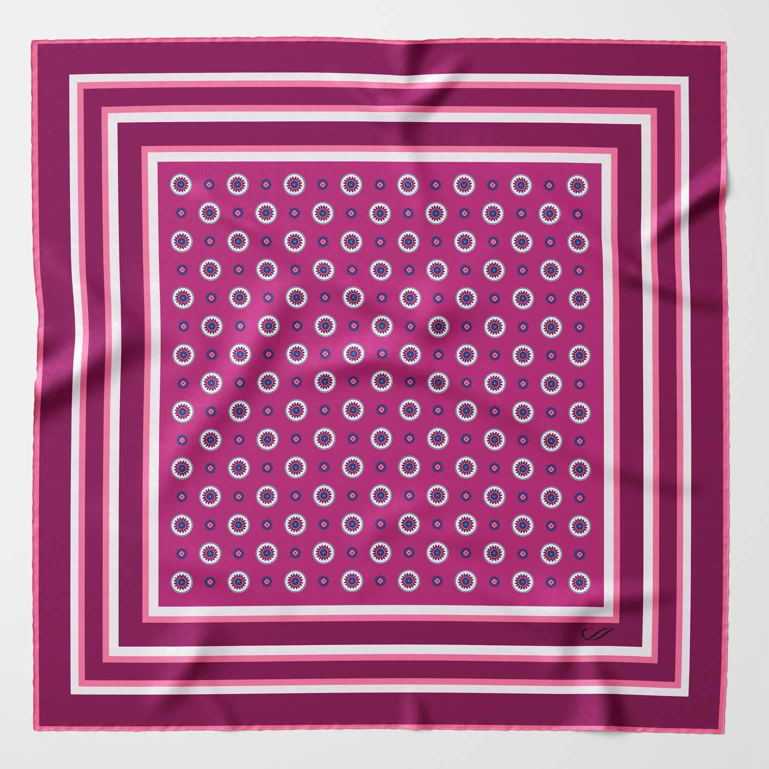 
Luxury handmade Italian silk pocket square hand rolled