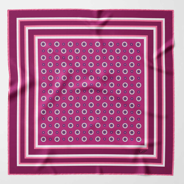 
Luxury handmade Italian silk pocket square hand rolled