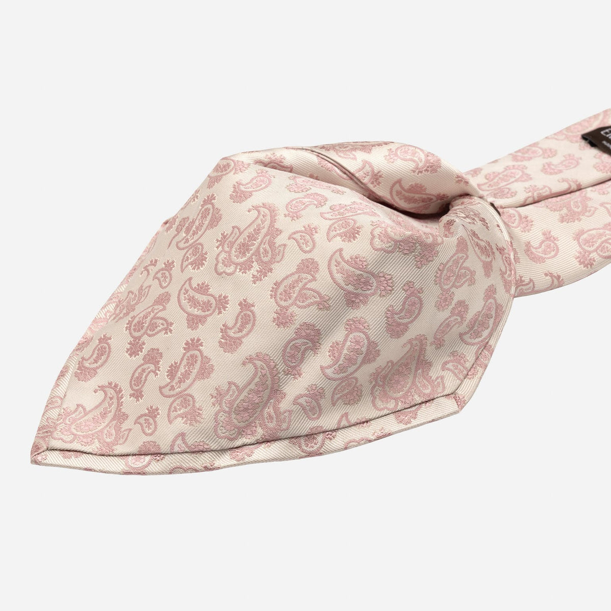 Pink Paisley Italian Designer Silk Tie