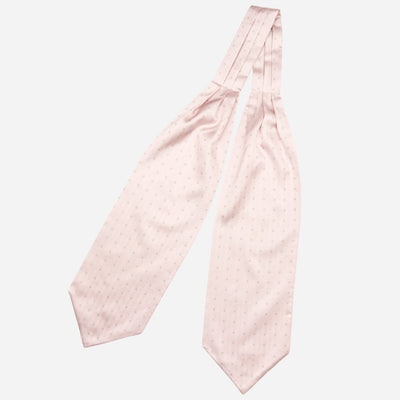 Italian Pink Silk Ascot Tie