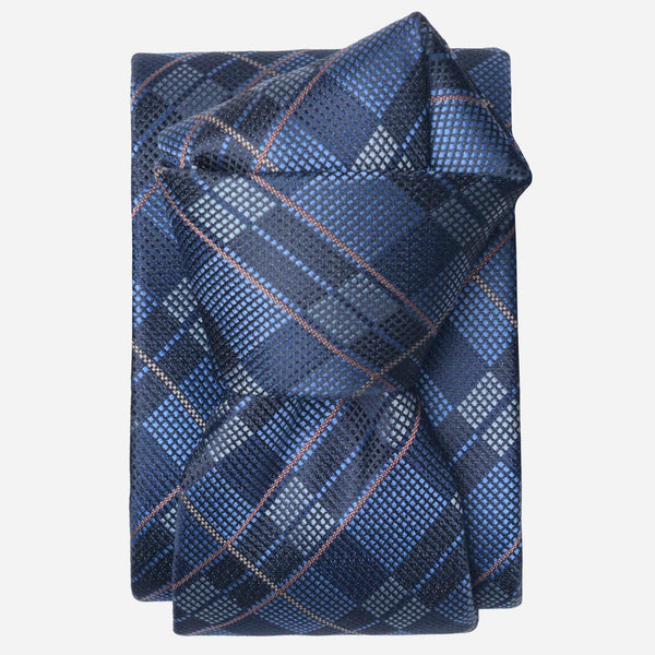 Dark Blue Italian Designer Silk Tie