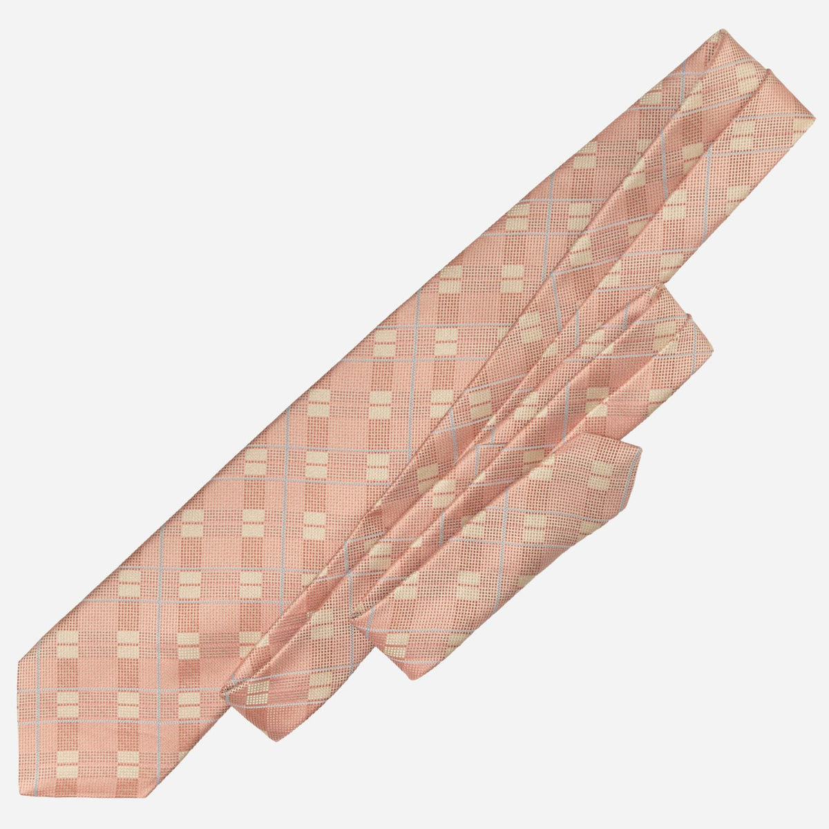 Peach Italian Designer Silk Tie for Men