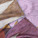 Plum Italian Designer Silk Scarf
