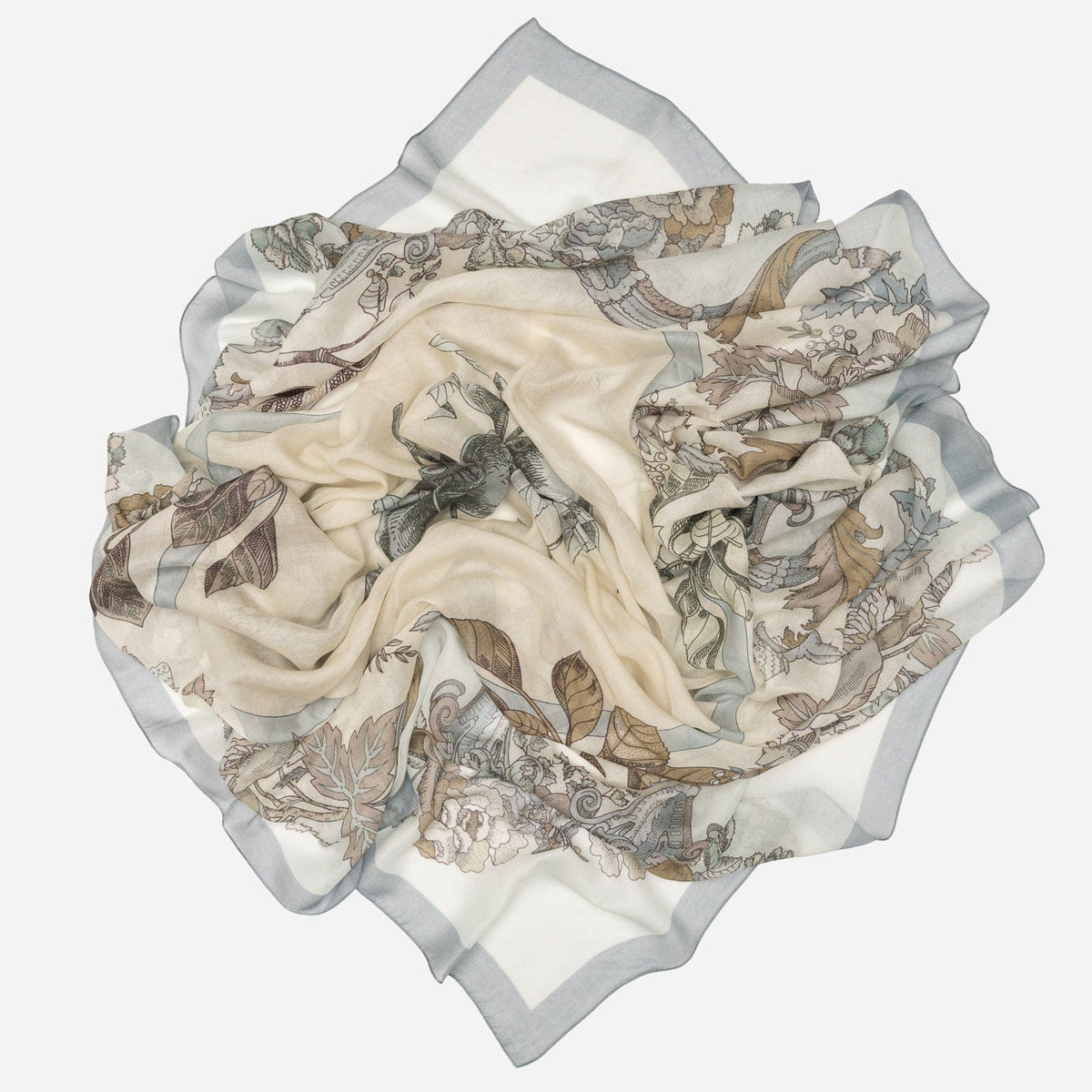 Powder Blue Modal Cashemere Square Scarf