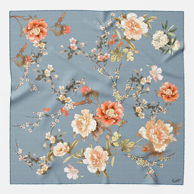 Women's Powder Blue Silk Bandana