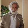 Ivory Paisley Italian Silk Ascot Tie