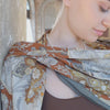 Terracotta Modal Cashmere Square Scarf