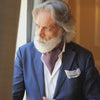 Burgundy and Navy Italian Silk Ascot Tie
