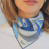 Women's Silk Bandana Blue
