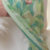 Women's Green Italian Long Silk Scarf