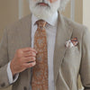 Italian Designer Salmon Silk Paisley Tie