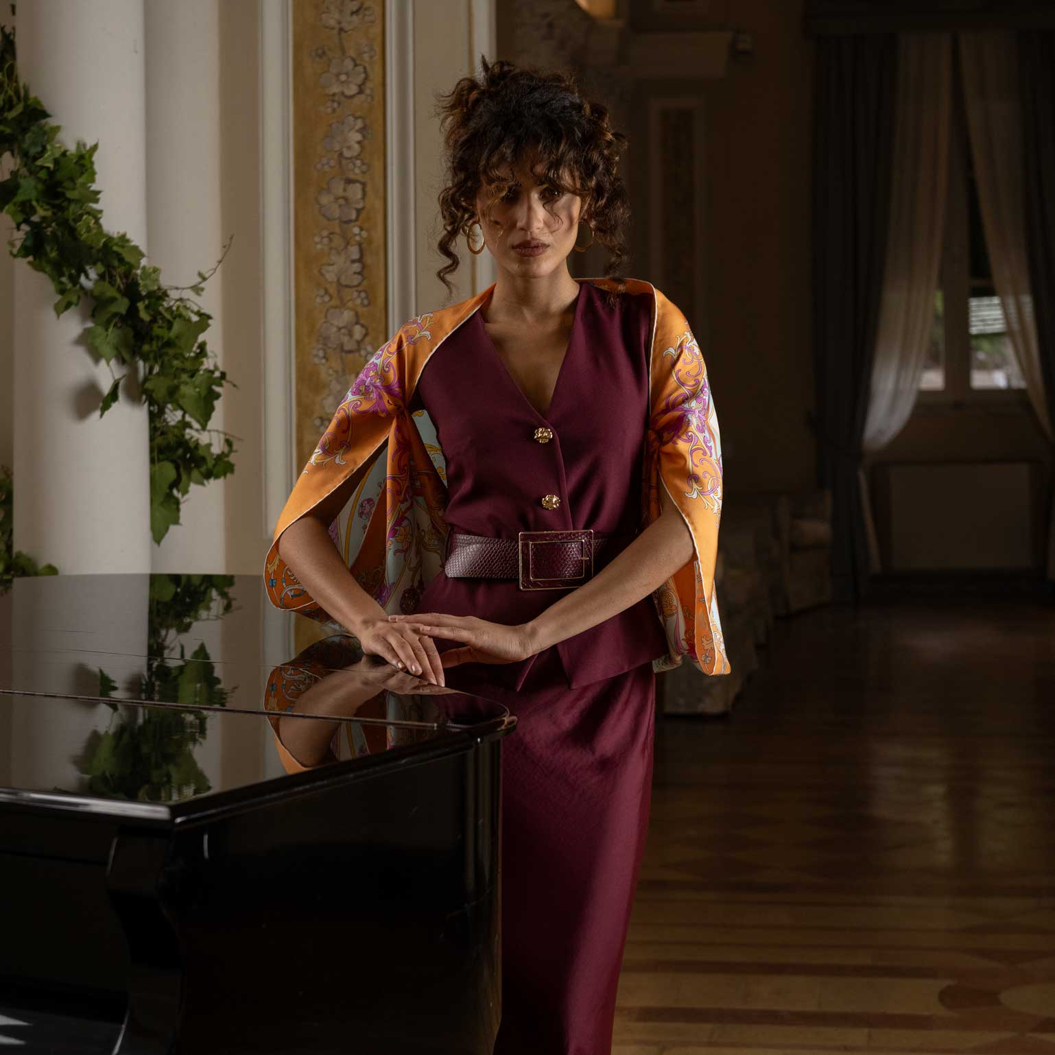 Women's Italian silk foulard