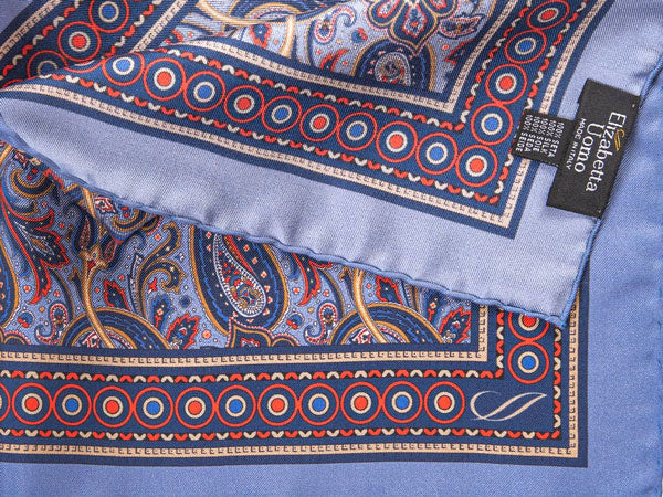 blue bandana scarf with good print quality