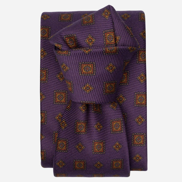 Purple Madder Silk Designer Italian Tie