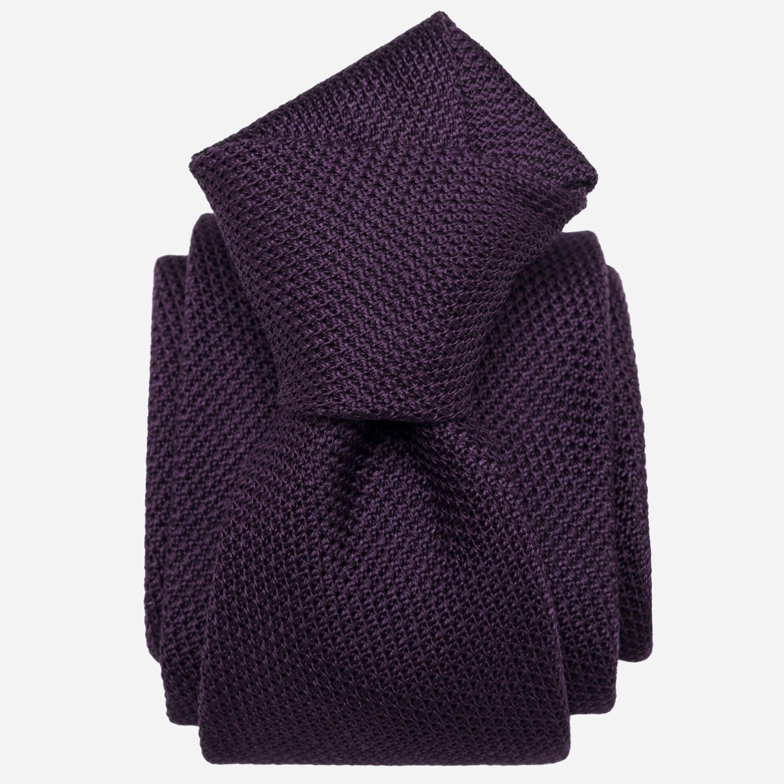 Purple Silk Knit Bow Tie