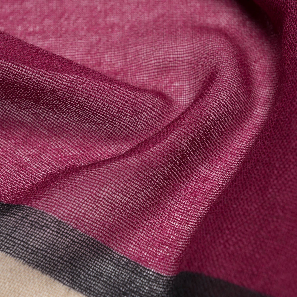 Raspberry Lightweight Soft Italian Wool Scarf