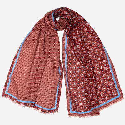 italian-designer-red-modal-twill-scarf
