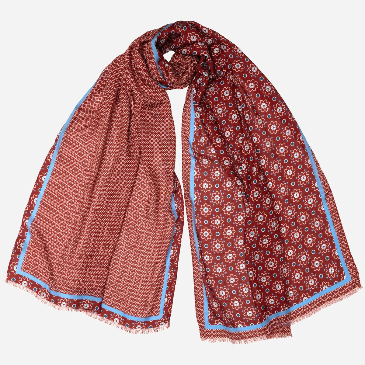 italian-designer-red-modal-twill-scarf