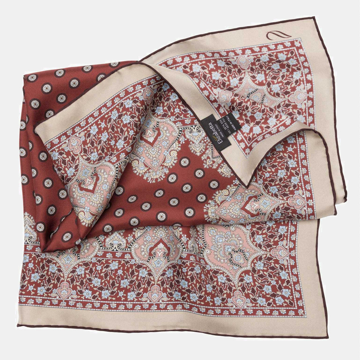 Venetian Red Italian Silk Neckerchief