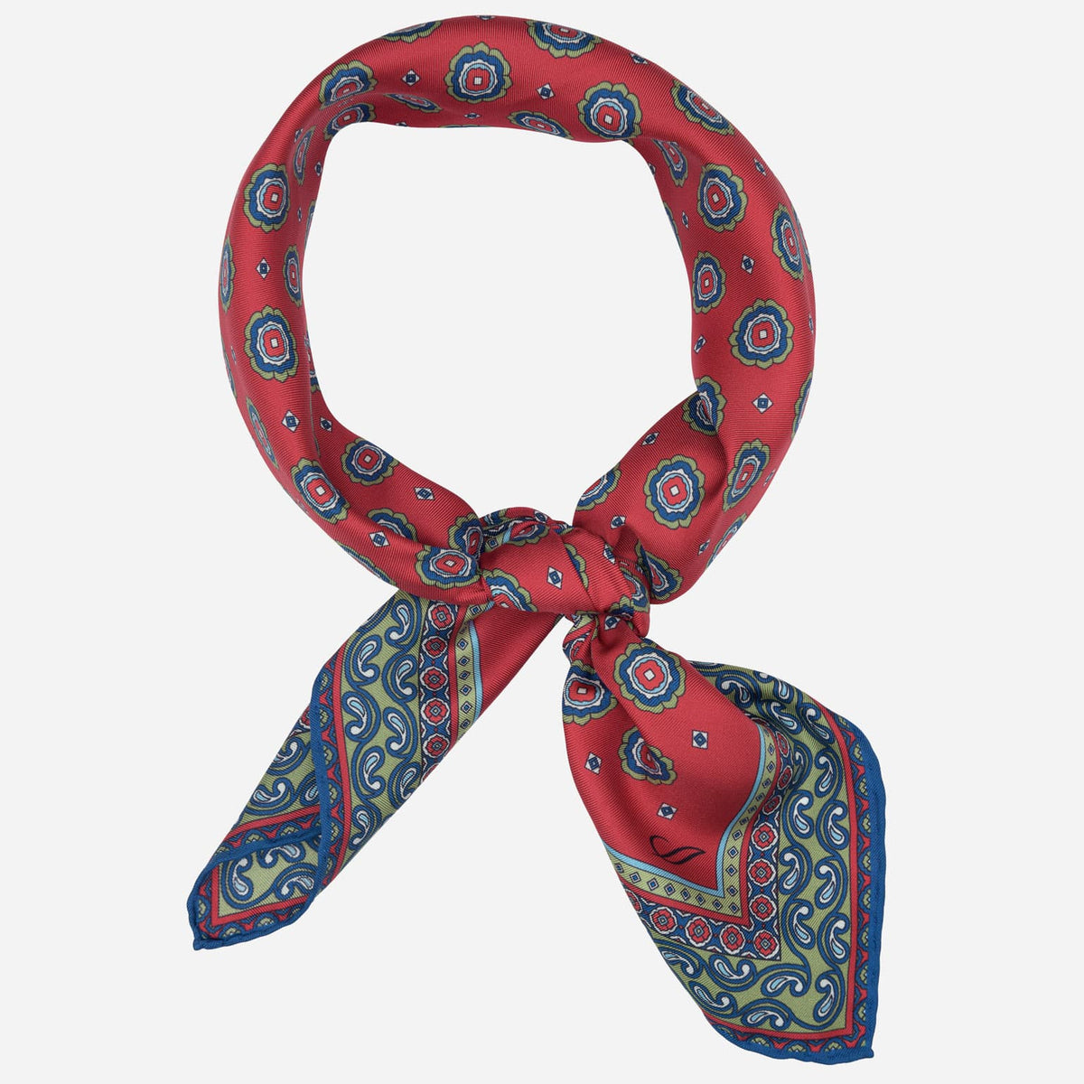 Red Silk Neckerchief - Made in Italy