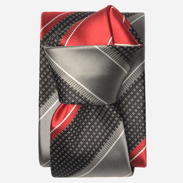 Ferrari – Seidenjacquard-Krawatte – Rot