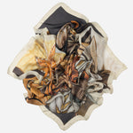 Designer Large Silk Wrap - Autumn Colors