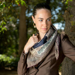 Silk Art Scarf Rich Neutrals