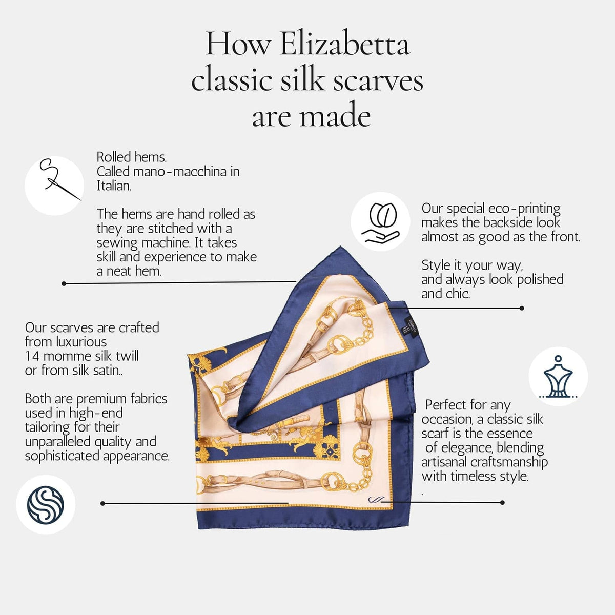 How an Elizabetta classic silk scarf is made