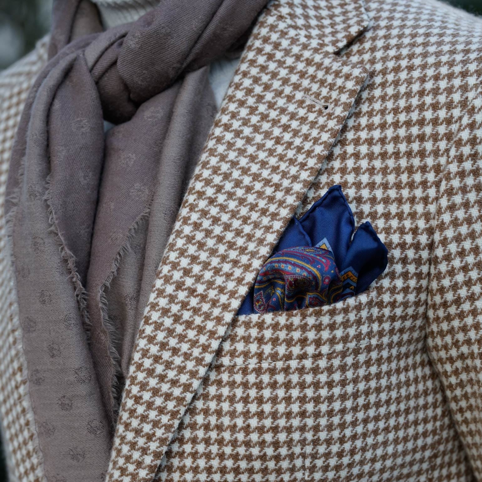 Royal Blue Jacket with a pocket square