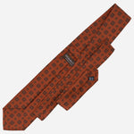 Rust Madder Silk Designer Italian Tie