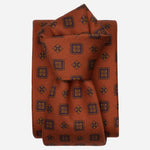 Rust Madder Silk Designer Italian Tie