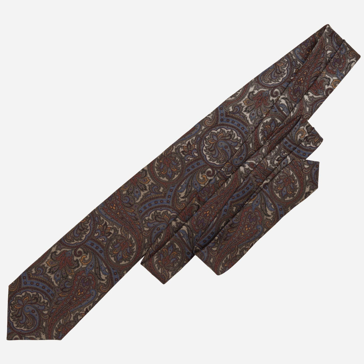 Paisley Sage Green Italian Madder Silk Tie