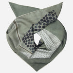 Italian Square Silk Scarf - Sage Green