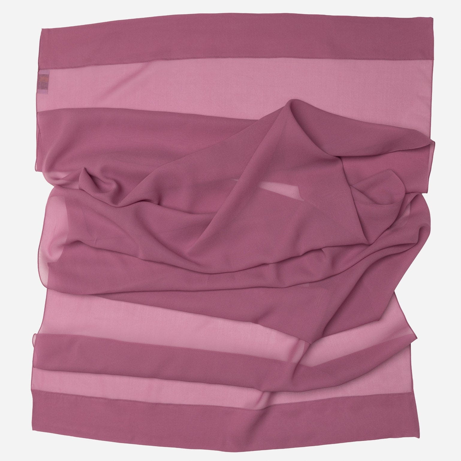 Plum Large Silk Georgette Wrap Shawl