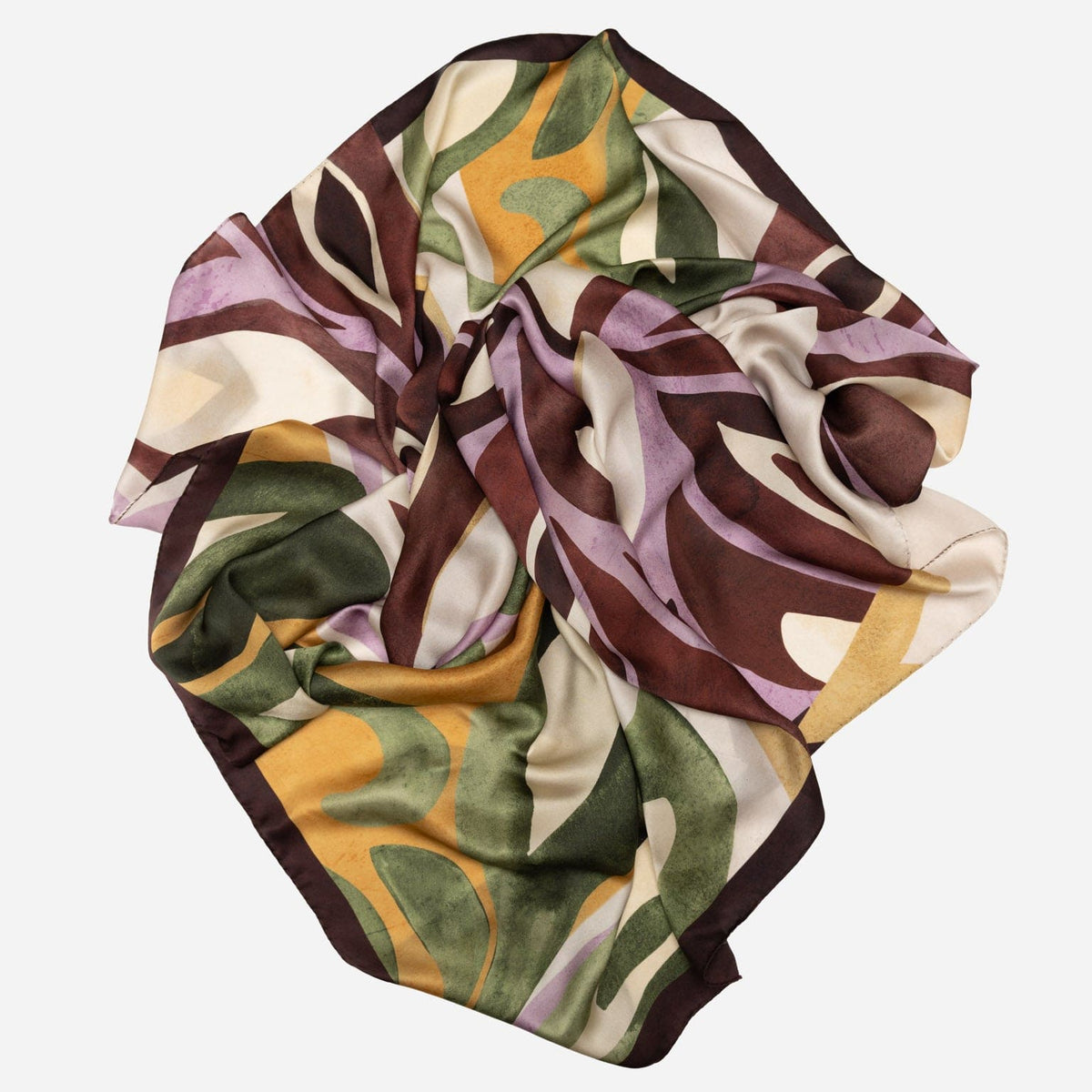 Extra Large Burgundy Silk Square Scarf