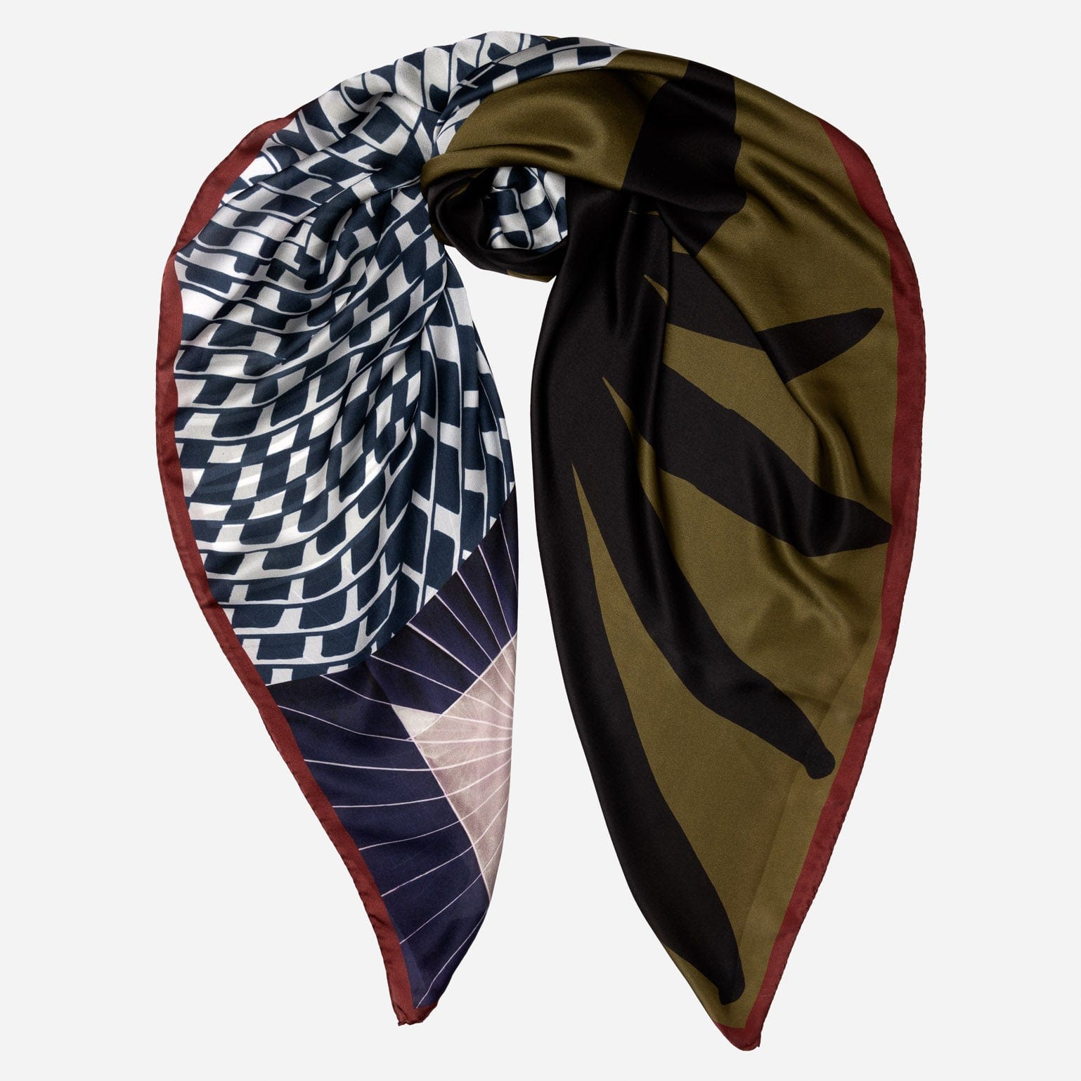 Designer extra large oversized square silk scarf