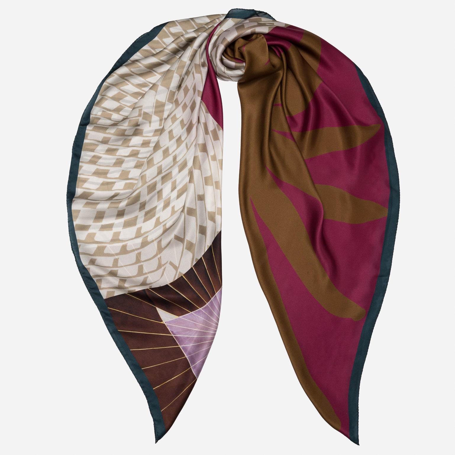 Luxury designer extra large silk scarf wrap